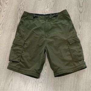 No Fear‎ Green Convertible Cargo Shorts Medium Skater Y2K